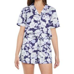 Gap Women's L PJ Set 2-Piece Floral Woven Top and Shorts Pajama Set Size L